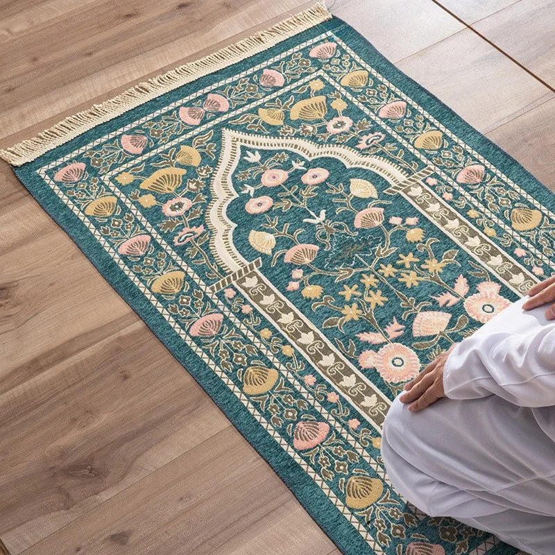 The Prayer Mat Collection | Velvet Sajjadah in Timeless Colours