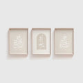 The Minimal Collection | Arabic Calligraphy Wall Art (3 Piece)
